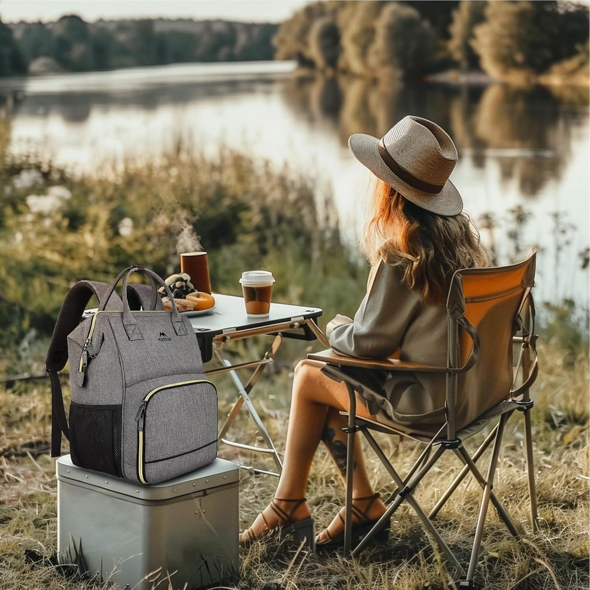 Sac a Dos Isotherme Repas Déjeuner Femme,Pour Ordinateur 15,6 Pouces