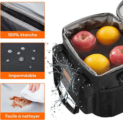 Sac Isotherme Repas 9L/ 15L/ 24L/ 33L, Glaciere Souple Isothermes